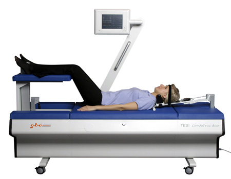 The comfort extension table for lumbar and cervical spine extension