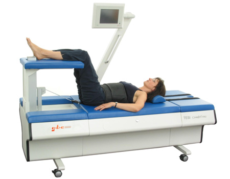 The comfort extension table for lumbar and cervical spine extension