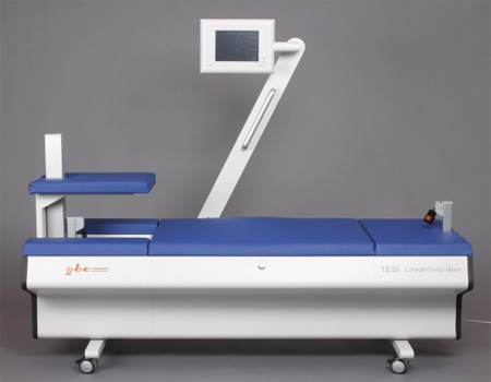 The comfort extension table for lumbar and cervical spine extension